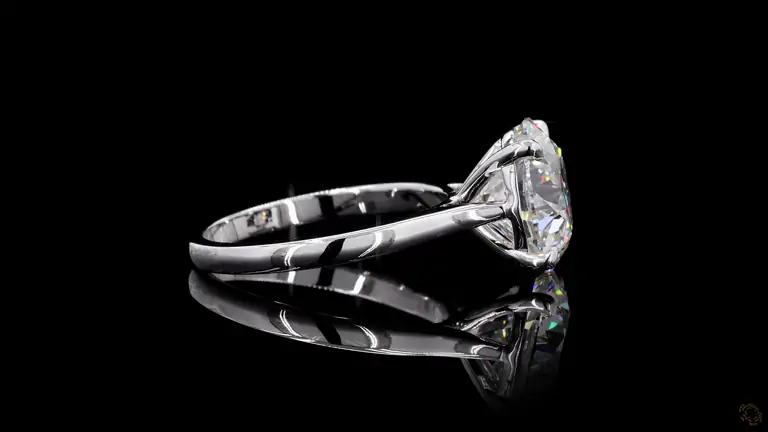 Verlobungsring 18 Karat Weißgold mit Diamant – NOOR 027