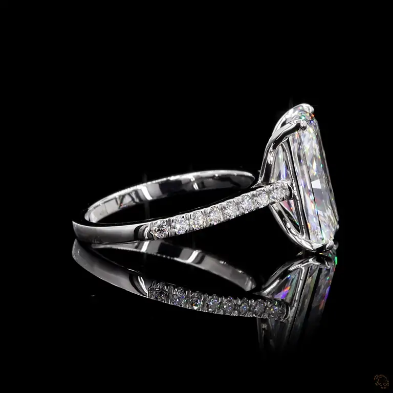 Verlobungsring 18 Karat Weißgold mit Diamant – NOOR 026