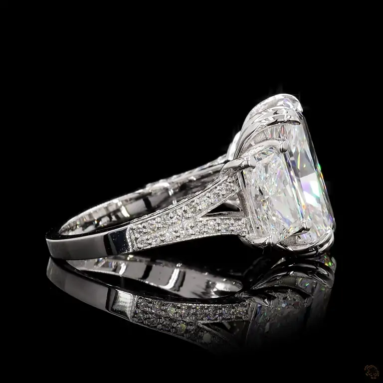 Verlobungsring 18 Karat Weißgold mit Diamant – NOOR 025