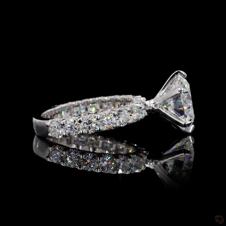 Verlobungsring 18 Karat Weißgold mit Diamant – NOOR 024