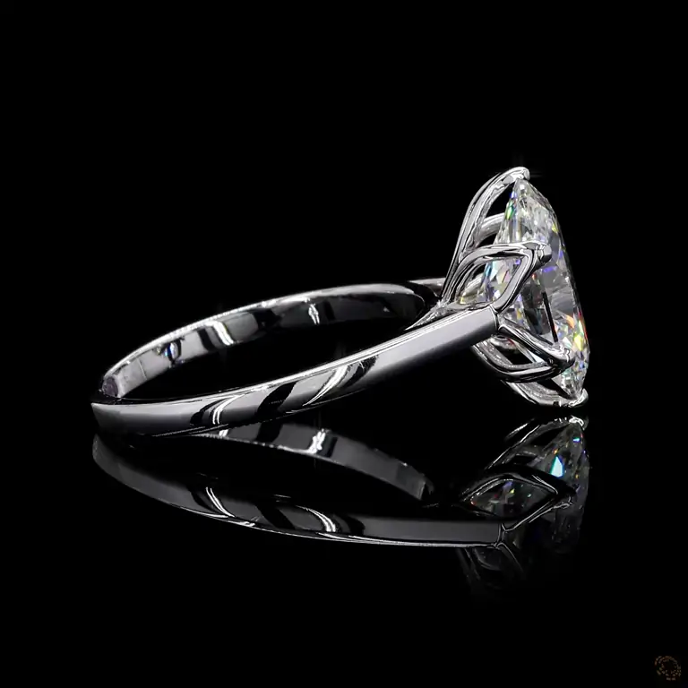 Verlobungsring 18 Karat Weißgold mit Diamant – NOOR 022