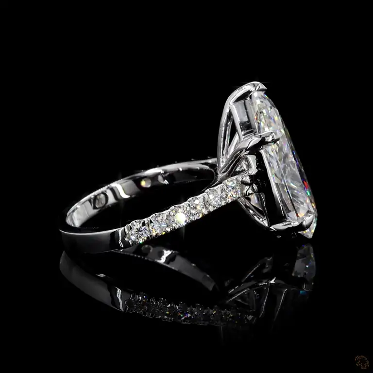 Verlobungsring 18 Karat Weißgold mit Diamant – NOOR 043