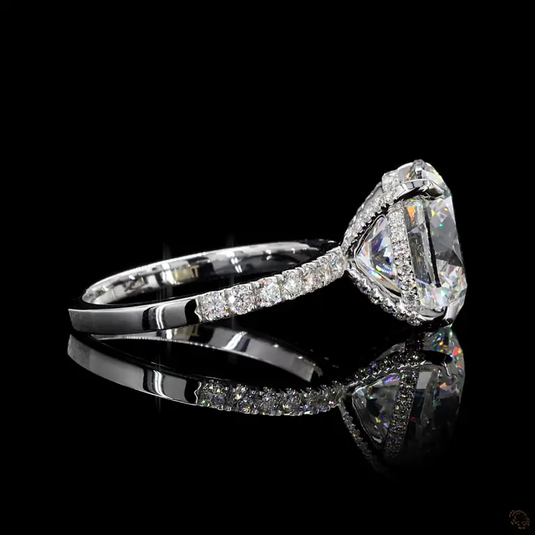 Verlobungsring 18 Karat Weißgold mit Diamant – NOOR 044
