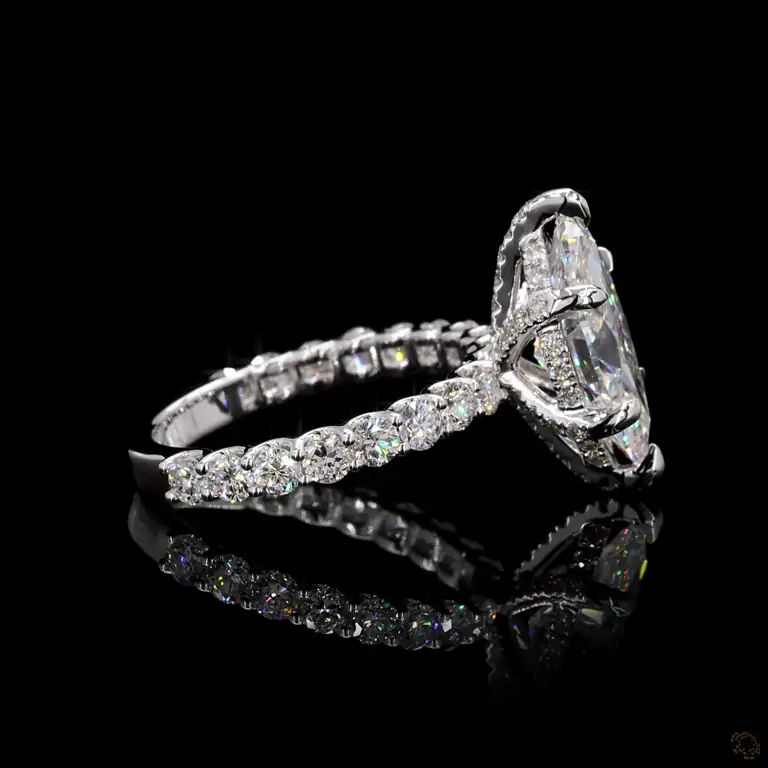 Verlobungsring 18 Karat Weißgold mit Diamant – NOOR 037