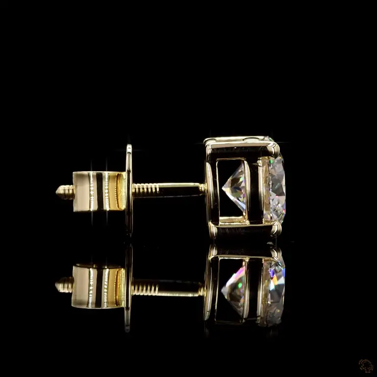 Diamant-Ohrstecker 14 Karat Gold, 0,20 ct – QAMAR 014