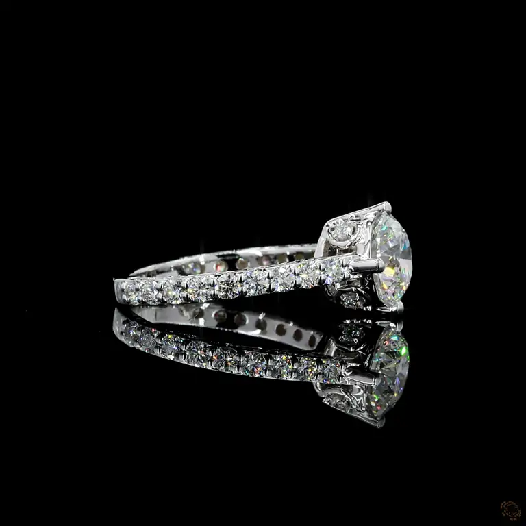 Verlobungsring 18 Karat Weißgold mit Diamant – NOOR 033