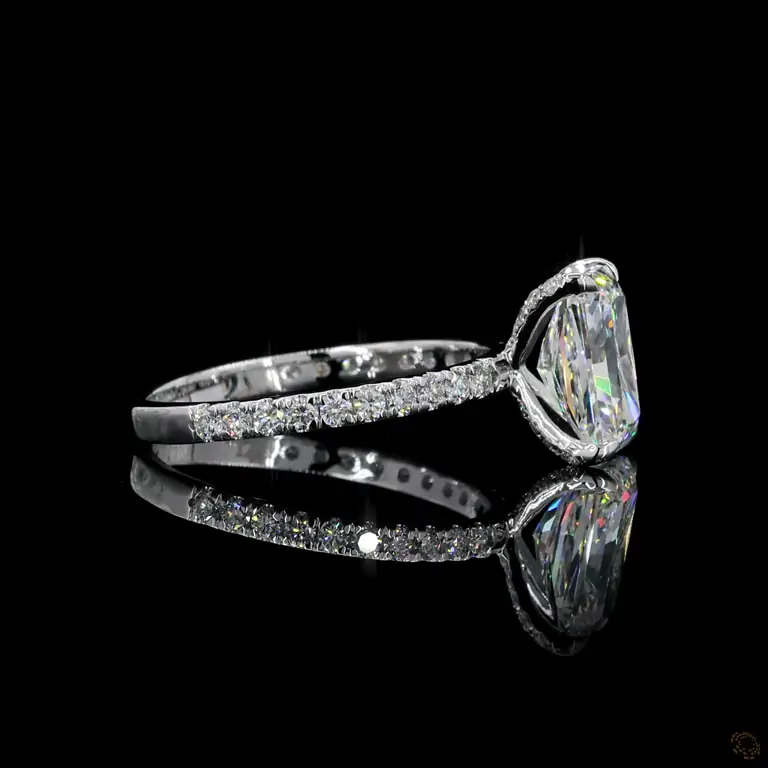 Verlobungsring 18 Karat Weißgold mit Diamant – NOOR 031