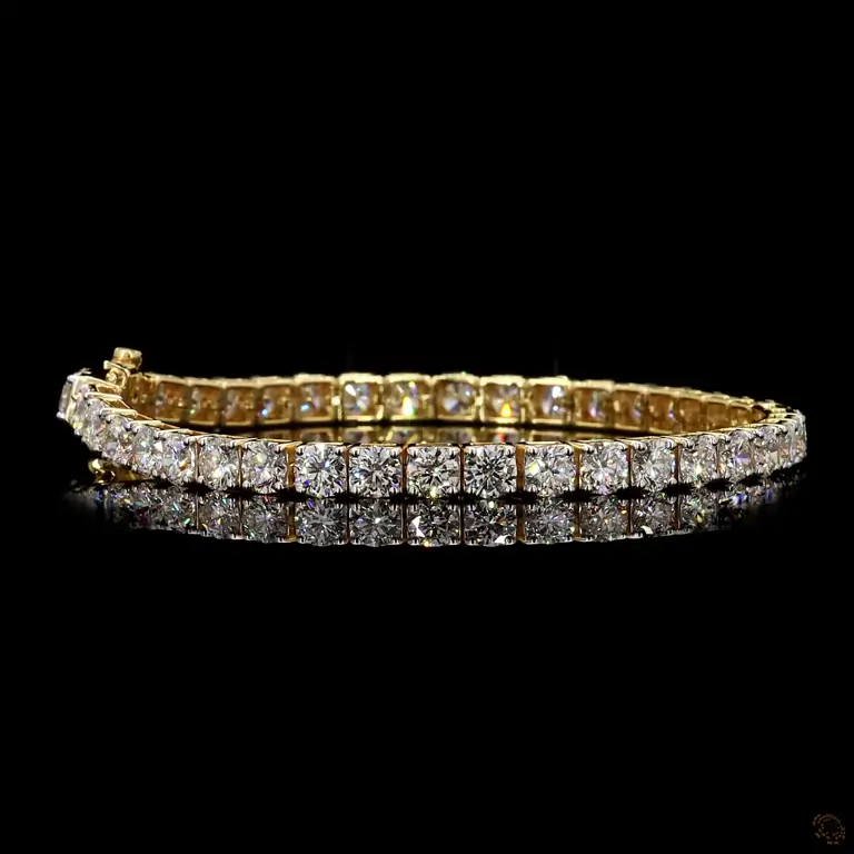 ennisarmband KARNAK 012 – 14 Karat Gold mit Diamanten | Weißgold, Gelbgold oder Roségold | Tennis Bracelet KARNAK 012 – 14K Gold with Diamonds | White Gold, Yellow Gold or Rose Gold