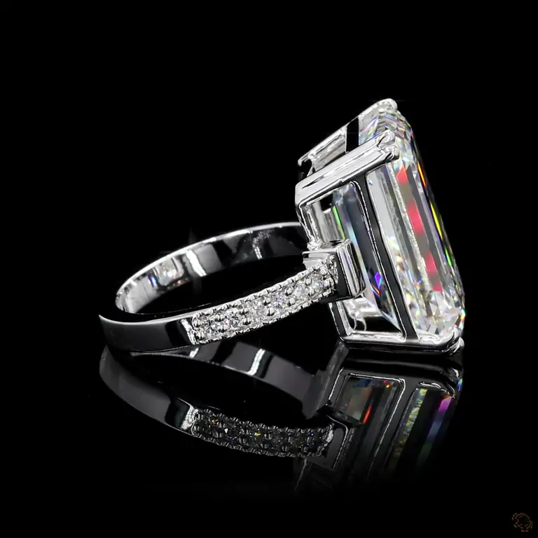 Verlobungsring 18 Karat Weißgold mit Diamant – NOOR 055