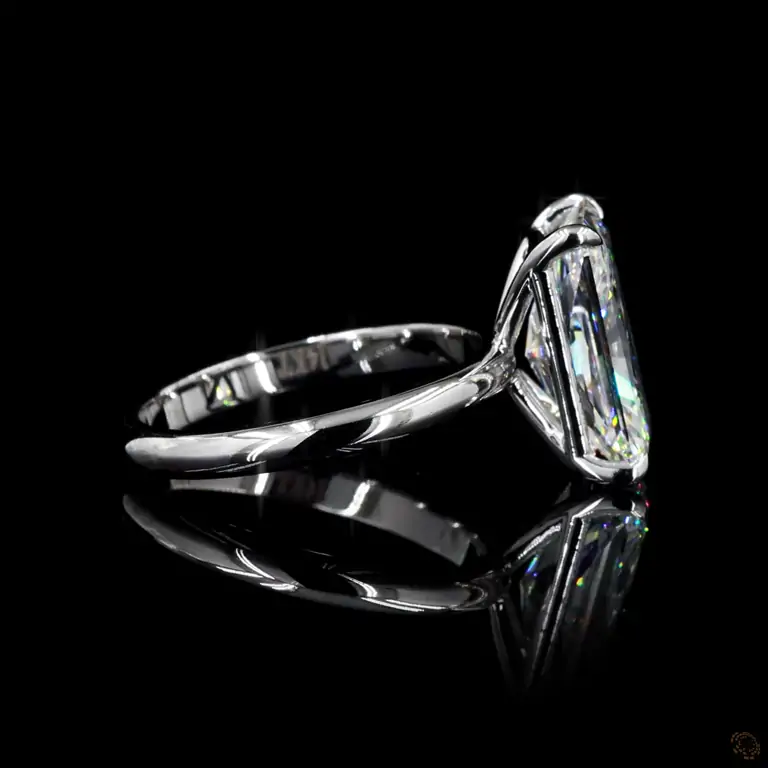 Verlobungsring 18 Karat Weißgold mit Diamant – NOOR 049