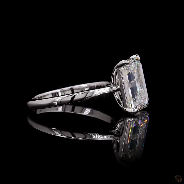 Verlobungsring 18 Karat Weißgold mit Diamant – NOOR 061