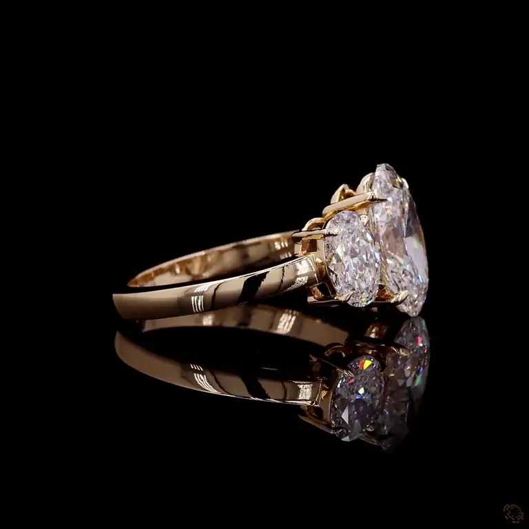Diamantring 14 Karat Gelb- oder Weißgold mit Diamanten – LUXOR 091