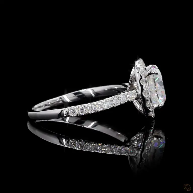 Verlobungsring 18 Karat Weißgold mit Diamant – NOOR 069