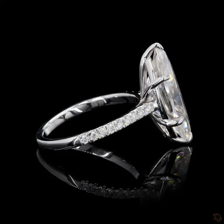 Verlobungsring 18 Karat Weißgold mit Diamant – NOOR 070