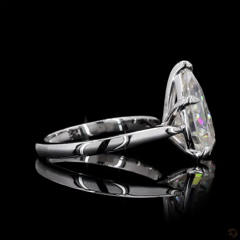 Verlobungsring 18 Karat Weißgold mit Diamant – NOOR 068