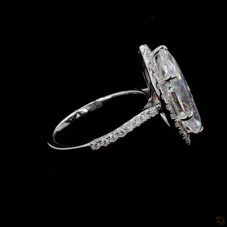 Verlobungsring 18 Karat Weißgold mit Diamant – NOOR 072