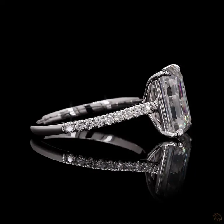 Verlobungsring 18 Karat Weißgold mit Diamant – NOOR 073