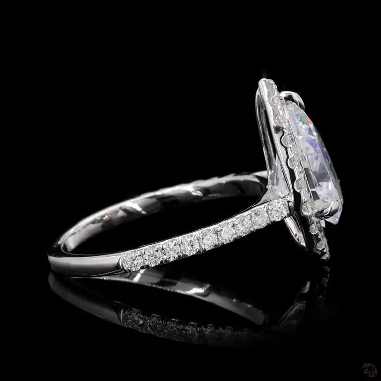 Verlobungsring 18 Karat Weißgold mit Diamant – NOOR 067
