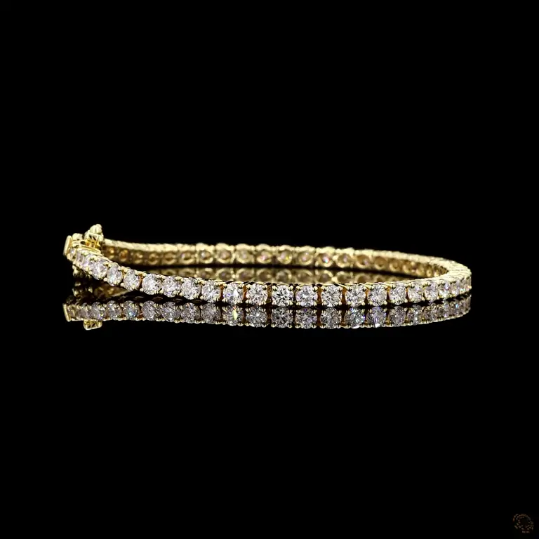 Tennisarmband 14 Karat Weißgold mit Diamanten – KARNAK 019