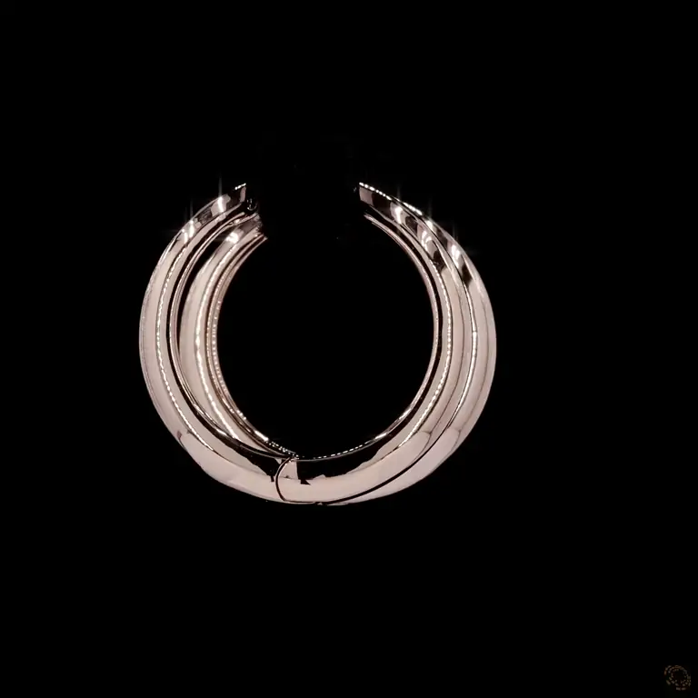 Circle of Life Gold-Ohrringe 14K / 18K Roségold – QAMAR 002 | Masry Gems / Circle of Life Gold Earrings 14K / 18K Rose Gold – QAMAR 002