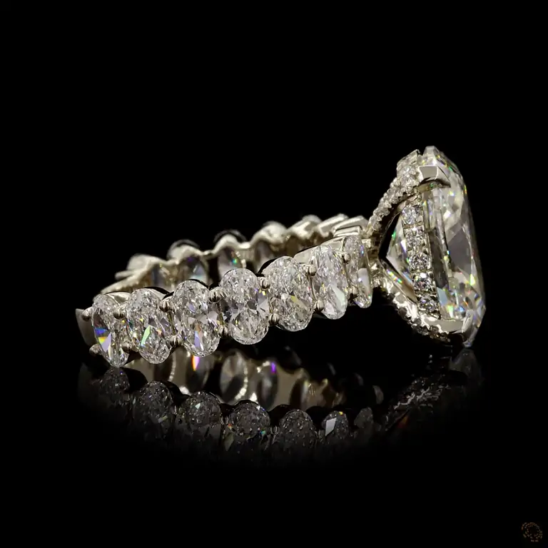 Diamantring 14 Karat Gelb- oder Weißgold mit Diamanten – LUXOR 104