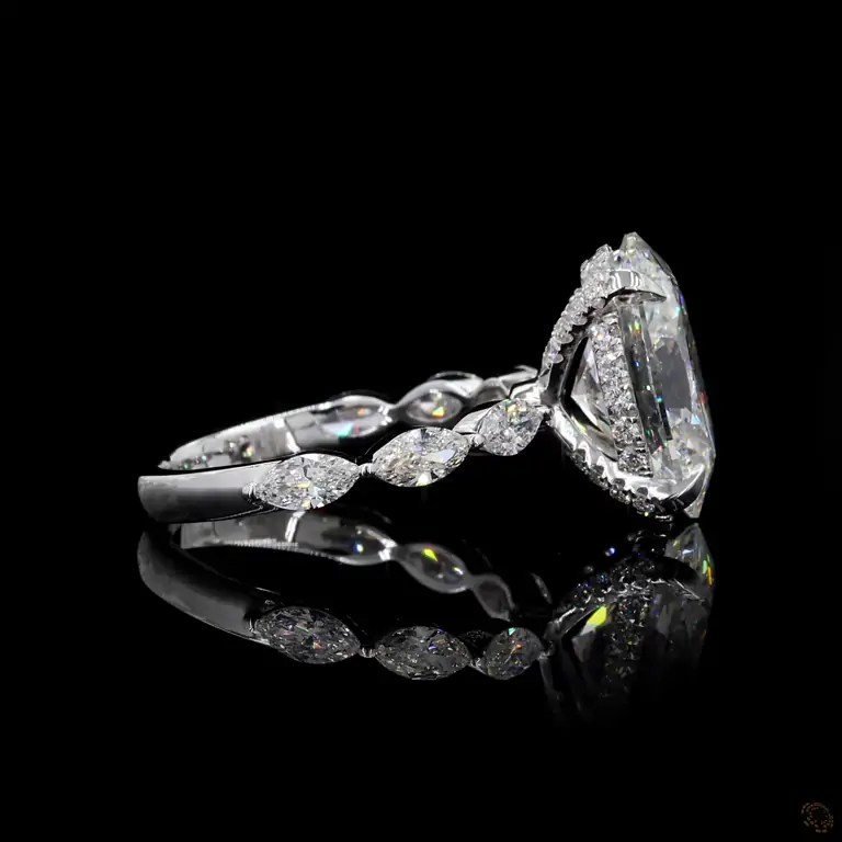 Verlobungsring 18 Karat Weißgold mit Diamant – NOOR 080
