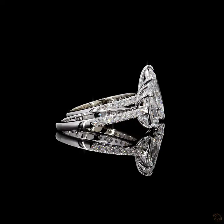 Verlobungsring 18 Karat Weißgold mit Diamant – NOOR 100