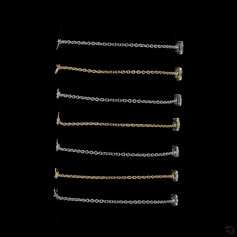 Tennisarmband KARNAK 021 – 14 Karat Gold mit Diamanten | Weißgold, Gelbgold oder Roségold | Tennis Bracelet KARNAK 021 – 14K Gold with Diamonds | White Gold, Yellow Gold or Rose Gold