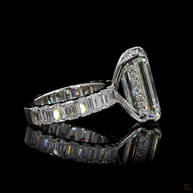 Verlobungsring 18 Karat Weißgold mit Diamant – NOOR 003