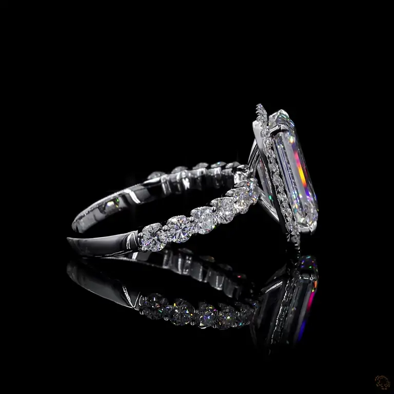 Verlobungsring 18 Karat Weißgold mit Diamant – NOOR 004