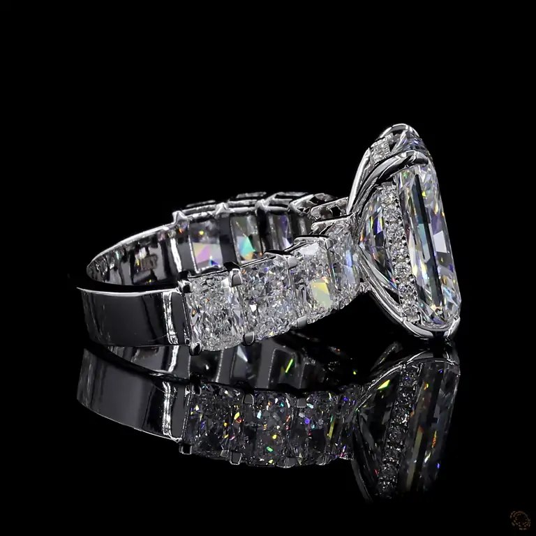 Diamantring 14 Karat Gelb- oder Weißgold mit Diamanten – LUXOR 006