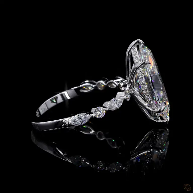Verlobungsring 18 Karat Weißgold mit Diamant – NOOR 001