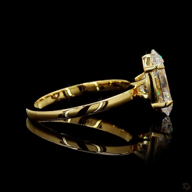 Diamantring 14 Karat Gelb- oder Weißgold mit Diamanten – LUXOR 038