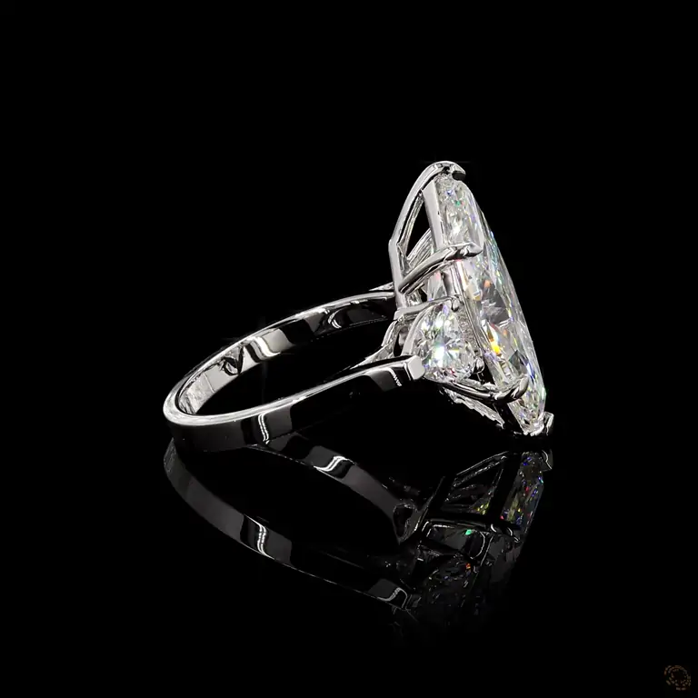 Verlobungsring 18 Karat Weißgold mit Diamant – NOOR 042