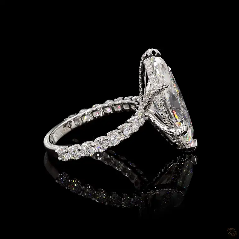 Verlobungsring 18 Karat Weißgold mit Diamant – NOOR 040