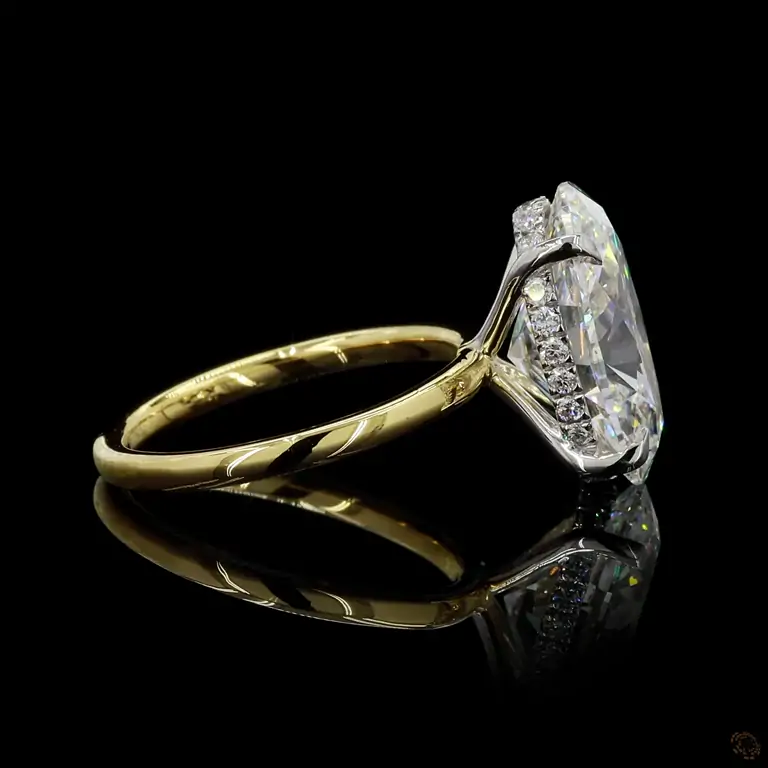 Diamantring 14 Karat Gelb- oder Weißgold mit Diamanten – LUXOR 043