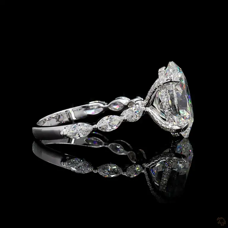 Verlobungsring 18 Karat Weißgold mit Diamant – NOOR 057