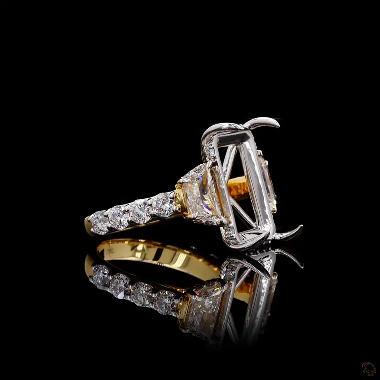Diamantring 14 Karat Gelb- oder Weißgold mit Diamanten – LUXOR 053