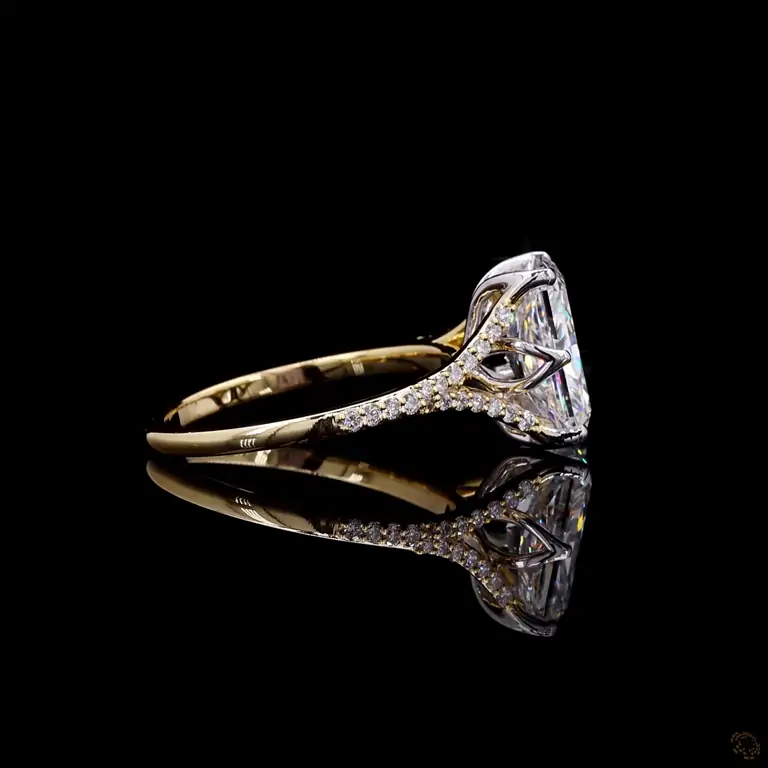 Diamantring 14 Karat Gelb- oder Weißgold mit Diamanten – LUXOR 052