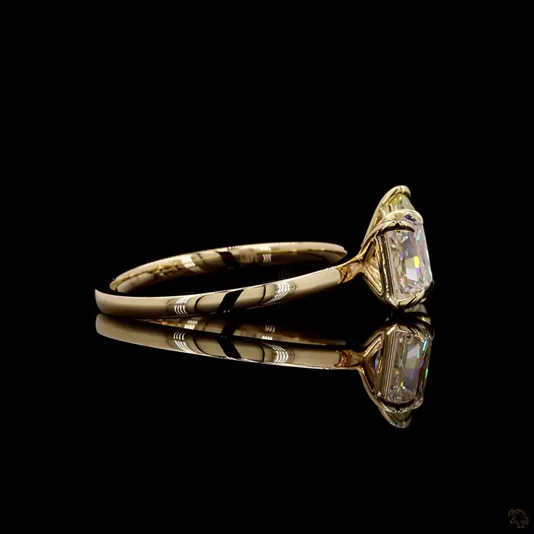 Diamantring 14 Karat Gelb- oder Weißgold mit Diamanten – LUXOR 051