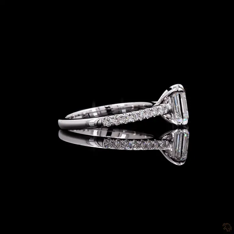 Verlobungsring 18 Karat Weißgold mit Diamant – NOOR 048