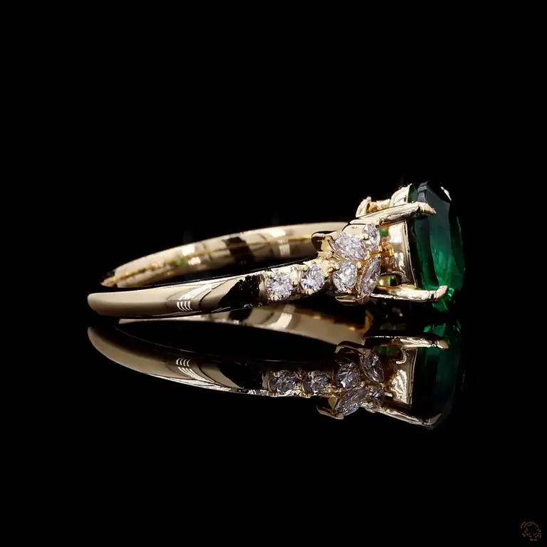 Diamantring 14 Karat Gelb- oder Weißgold mit Diamanten – LUXOR 066