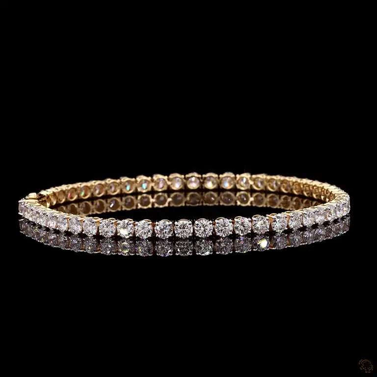 Tennisarmband 14 Karat Weißgold mit Diamanten – KARNAK 015