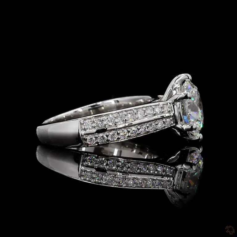 Verlobungsring 18 Karat Weißgold mit Diamant – NOOR 060