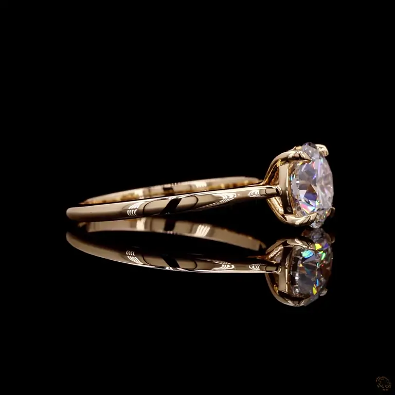 Diamantring 14 Karat Gelb- oder Weißgold mit Diamanten – LUXOR 098