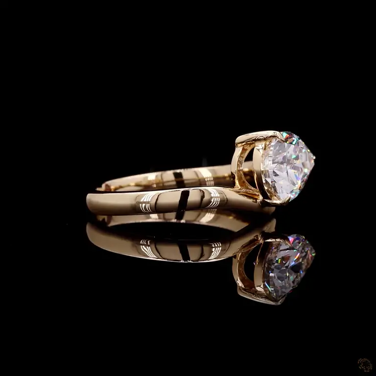 Diamantring 14 Karat Gelb- oder Weißgold mit Diamanten – LUXOR 088
