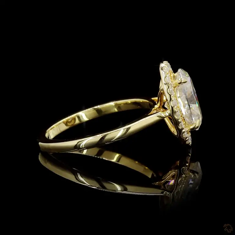 Diamantring 14 Karat Gelb- oder Weißgold mit Diamanten – LUXOR 086