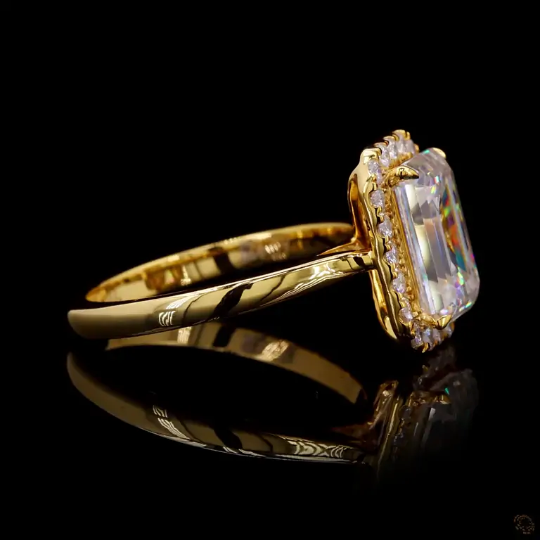 Diamantring 14 Karat Gelb- oder Weißgold mit Diamanten – LUXOR 078