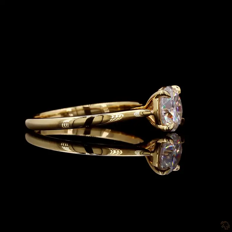 Diamantring 14 Karat Gelb- oder Weißgold mit Diamanten – LUXOR 087