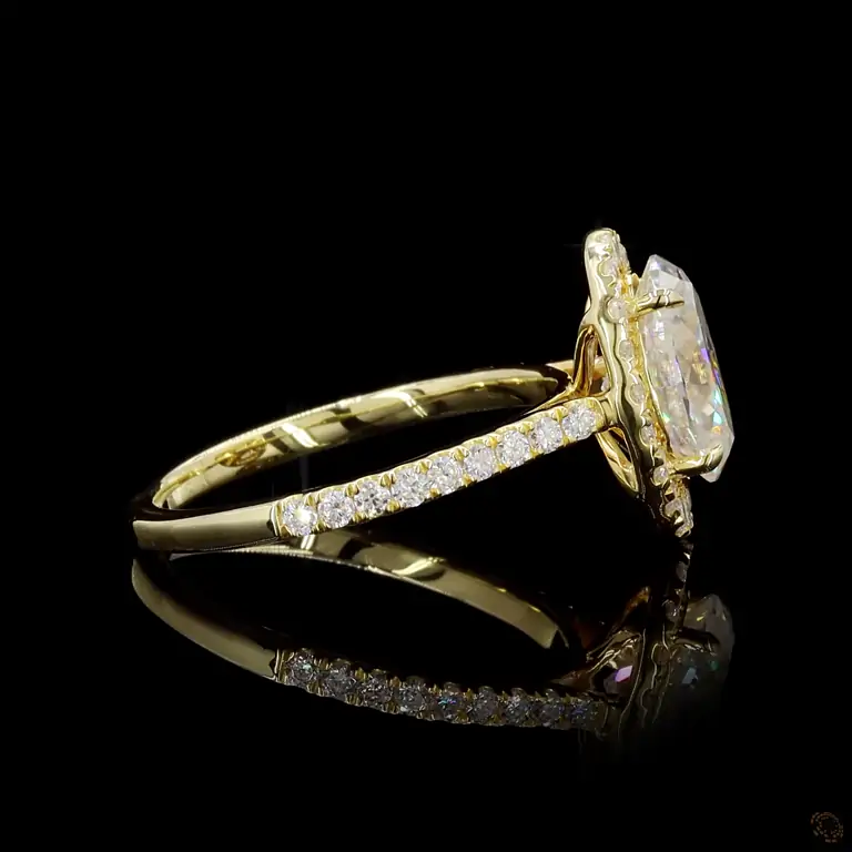 Diamantring 14 Karat Gelb- oder Weißgold mit Diamanten – LUXOR 085
